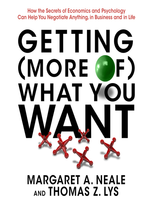 Title details for Getting (More of) What You Want by Thomas Z. Lys - Wait list